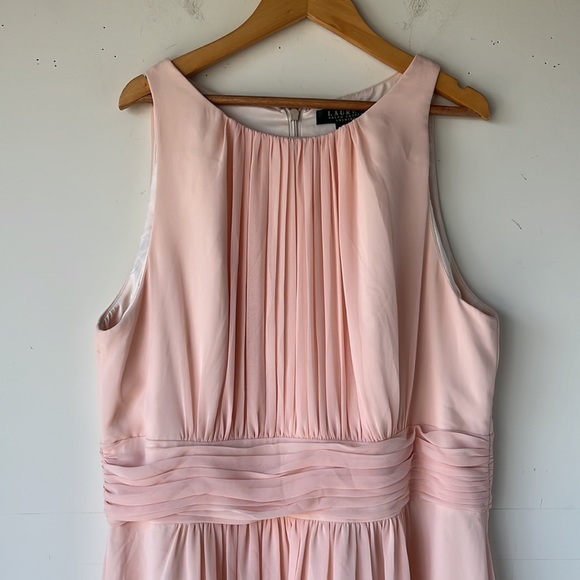 Lauren Ralph Lauren Evening Bridesmaids Maxi Gown Size 14 - Picture 15 of 16